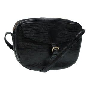 LOUIS VUITTON Epi Jeune Fille MM Shoulder Bag Black M52152 LV Auth 86533
